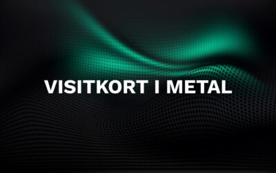 Gør et varigt indtryk med metal visitkort