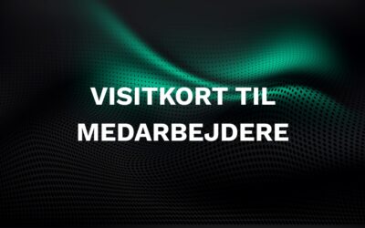 Hvordan visitkort kan styrke dit medarbejderes professionelle image